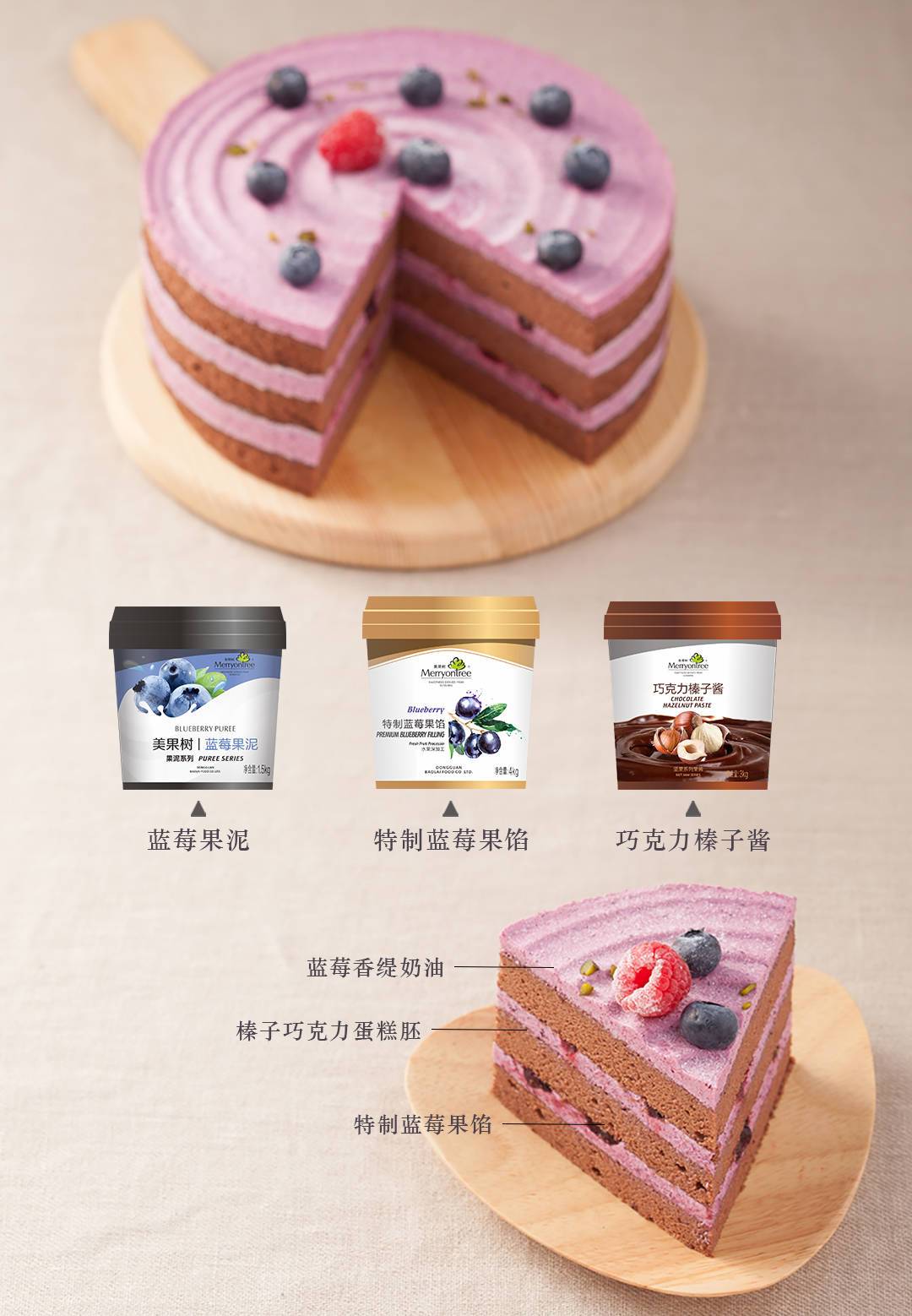 藍莓年輪醬心裸蛋糕 藍莓年輪醬心裸蛋糕